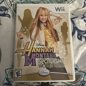 Disney Hannah Montana Spotlight World Tour Wii Game - Gold & Purple